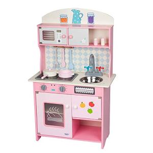 JW-YZWJ Wooden Large Simulation Kitchen Cooking Cooking Gas Stove Set Kitchen Children Early