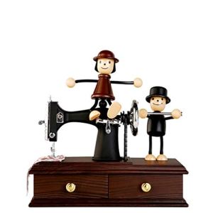 Music Box European Style Retro Puppet Music Box Decoration Bar Study Porch Desktop Decoration