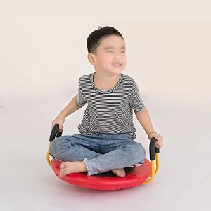 Kids Gyroscopic Rotate Chair Puzzle Early Education, Autism Sensory Chair Multiple Ways To Play