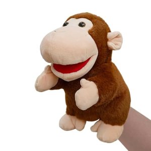 LOMTRATS 2024 Animal Hand Puppets for Children, Toddlers Includes Wolf,Tiger,Lion, Monkey and