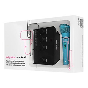 Lucky Voice Karaoke Machine & Microphone for Adults & Kids – 10,000 Songs Free Access – Blue –