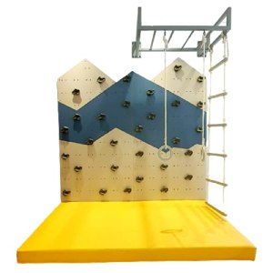Moon Kids Climbing Wall with Movable Grips- Indoor Gymnastics Playground Climbing, Training,