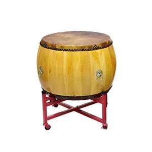 KAFELE Traditional Scalper Drum White Stubble War Drum Log Tanggu Soprano Drum Chinese Drum Contains