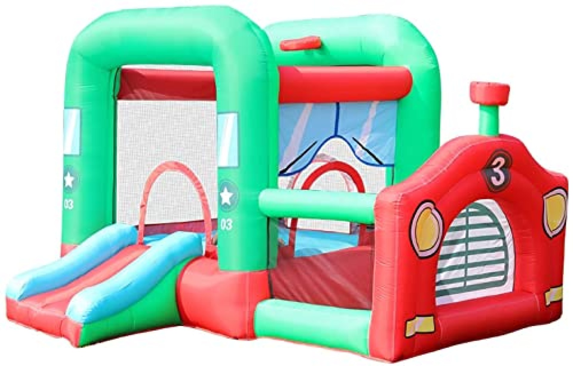 Gerrit Bouncy Castle, Bouncy Castle Inflatable Bouncer Inflatable Trampoline Slide with Inflator Gerrit Bouncy Castle, Bouncy Castle Inflatable Bouncer Inflatable Trampoline Slide with Inflator