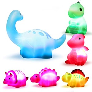 YHomU Bath Animal Toys Durable 6PCS Floating Color Changing Educational Developmental Bath Toys Bath