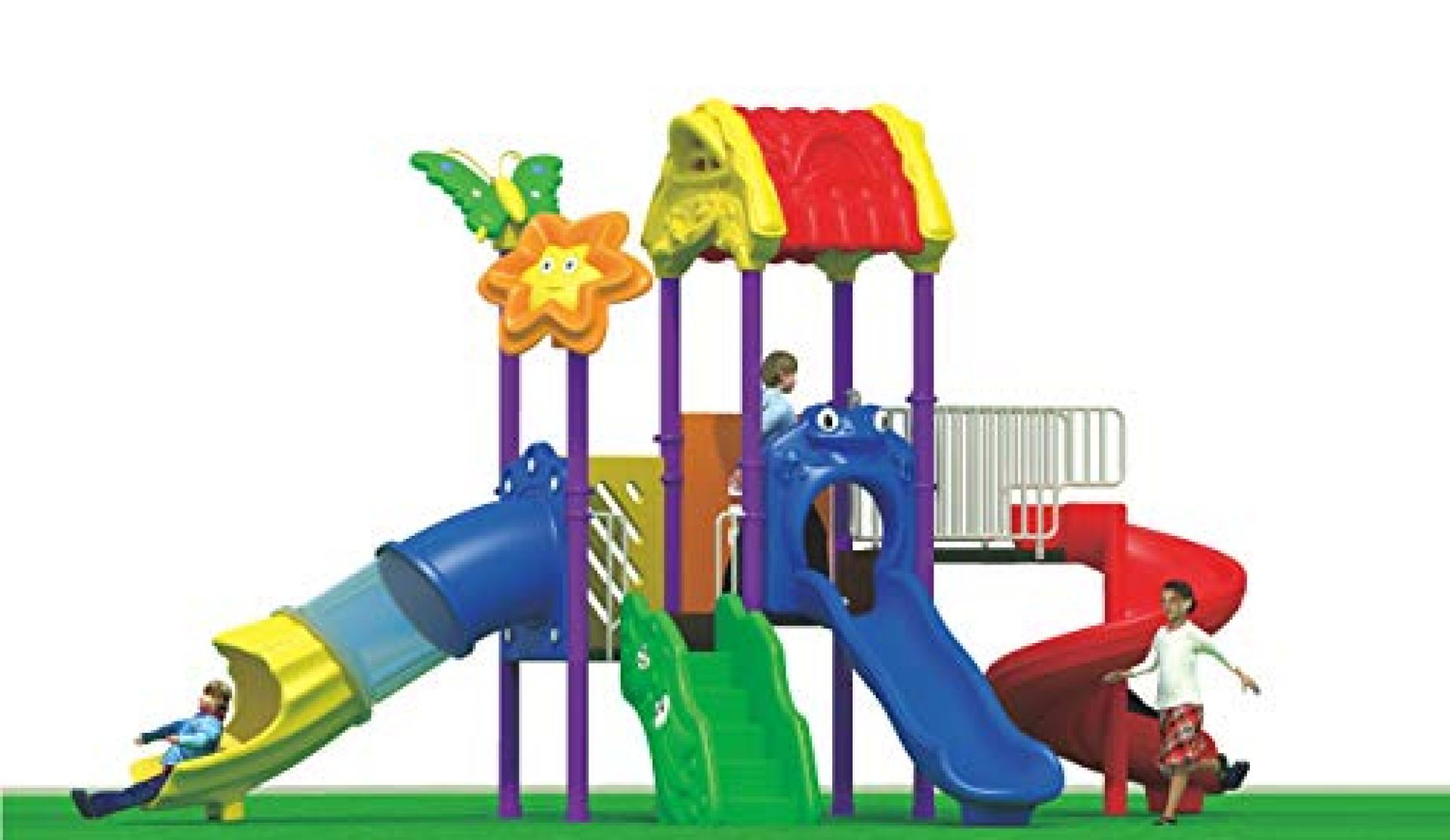 Rainbow Toys Children outdoor playground multi colorful slides RW-11029 Product Size: L 630 x W 330 Rainbow Toys Children outdoor playground multi colorful slides RW-11029 Product Size: L 630 x W 330