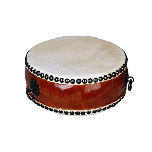 KAFELE Taiwan Xiaofa Drum Set Practising Xiaotambourine Cowhide Flat Drum Solid Wood Drum Buddha