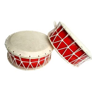 KAFELE Korean Folk Drum Dance Drum Korean Drum Flat Drum Farm Music Drum Korean Musical Instrument