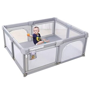 Protection Playpen Extra Large Baby Fence for Infants Twins & 1-6 Children Indoor Kids Activity