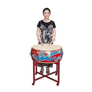 KAFELE Major Festive Festival Musical Instruments Traditional Chinese Dragon Drum Red Drum Hall Drum