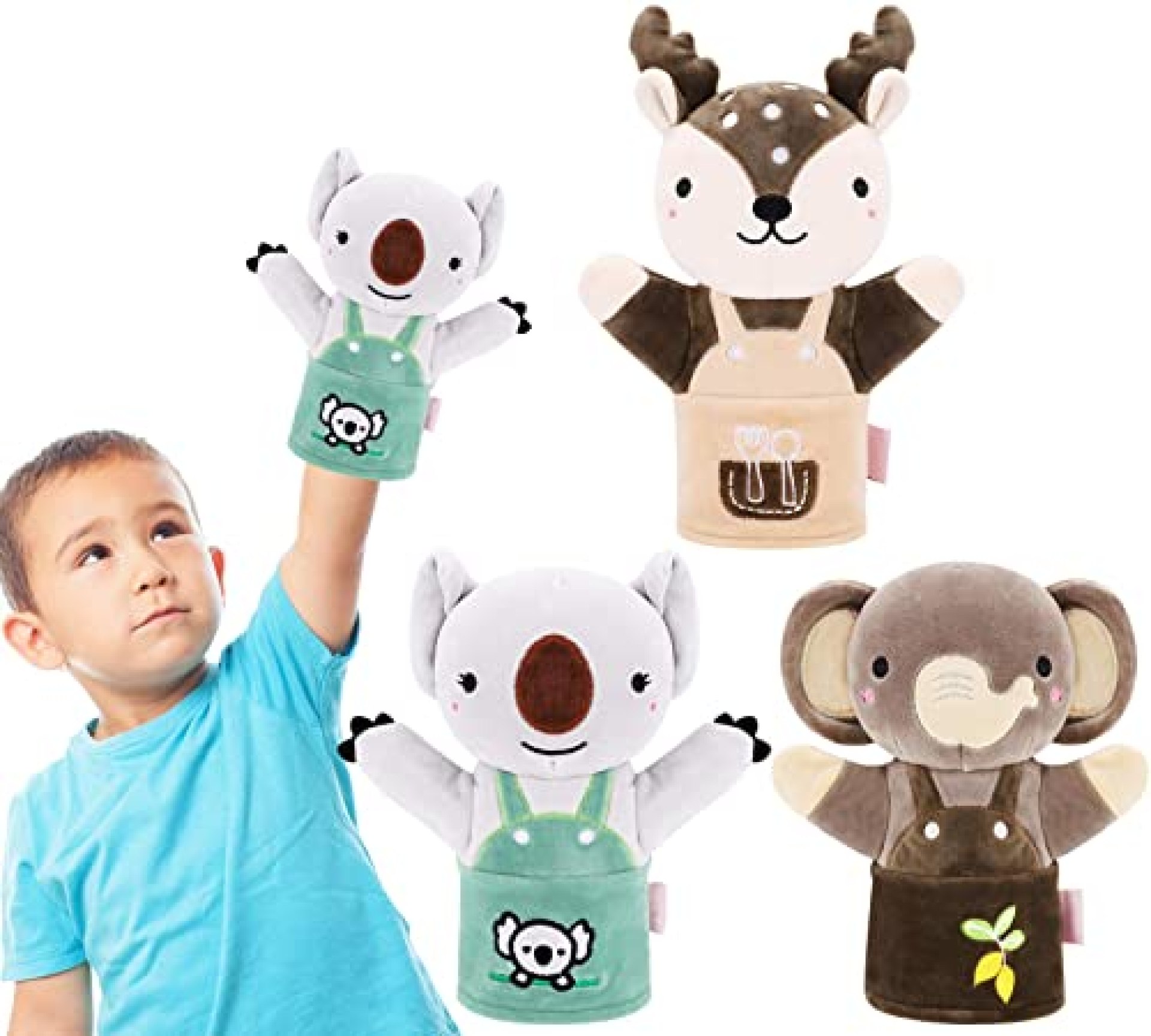 Azonee Plush Animals Finger Puppet Toys, Hand Puppet for Toddlers 1-3, Soft Hands Finger Puppets Azonee Plush Animals Finger Puppet Toys, Hand Puppet for Toddlers 1-3, Soft Hands Finger Puppets