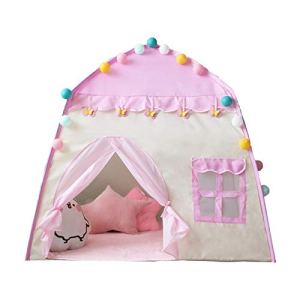 | Kids Play Tent Girls Toys Princess Castle Play Tent Kids Playhouse with Star Lights Gift for
