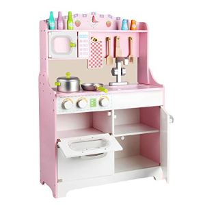 JW-YZWJ Children’s Wooden Simulation European-Style Kitchen Microwave Oven Kitchenware Cognitive