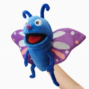LOMTRATS Insect Hand Puppets for Kids Toddlers Including Bees, Butterflies, Dragonflies etc with