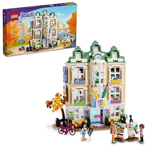 LEGO Friends Emma’s Art School House Set 41711, Creative Arts & Crafts Toy with 3 Mini-Dolls,