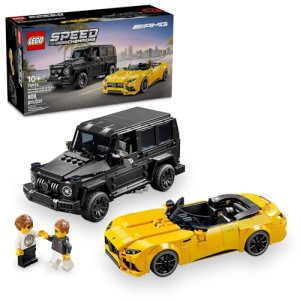 LEGO Speed Champions Mercedes-AMG G 63 & Mercedes-AMG SL 63 F1 Toy Car, Formula 1 Vehicle Set for