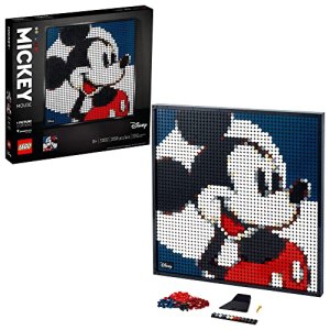 LEGO Art Disney’s Mickey Mouse 31202 Craft Building Kit; A Wall Decor Set for Adults Who Love