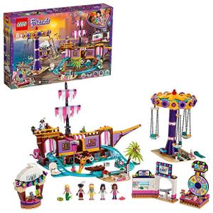 LEGO Friends Heartlake City Amusement Pier 41375 Toy Rollercoaster Building Kit with Mini Dolls and