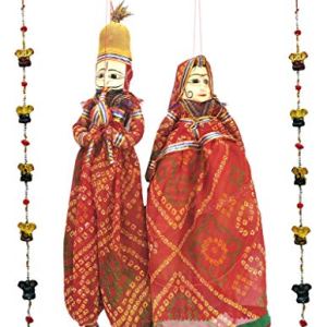 Laxman Art Traditional Handcrafted Rajasthani Folk Art Hand Puppet Doll Kathputli Kids gift and 1