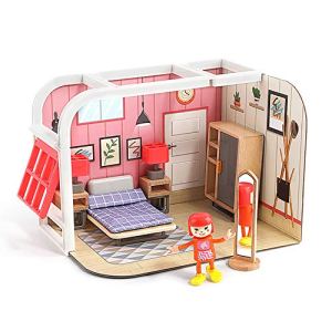 JW-YZWJ Dollhouse Toy Girl 4-6 Years Old Little Girl Princess House Play House Children Birthday
