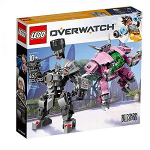LEGO 6250956 Overwatch D.Va and Reinhardt 75973 Building Kit, New 2019 (455 Piece), Multicolor