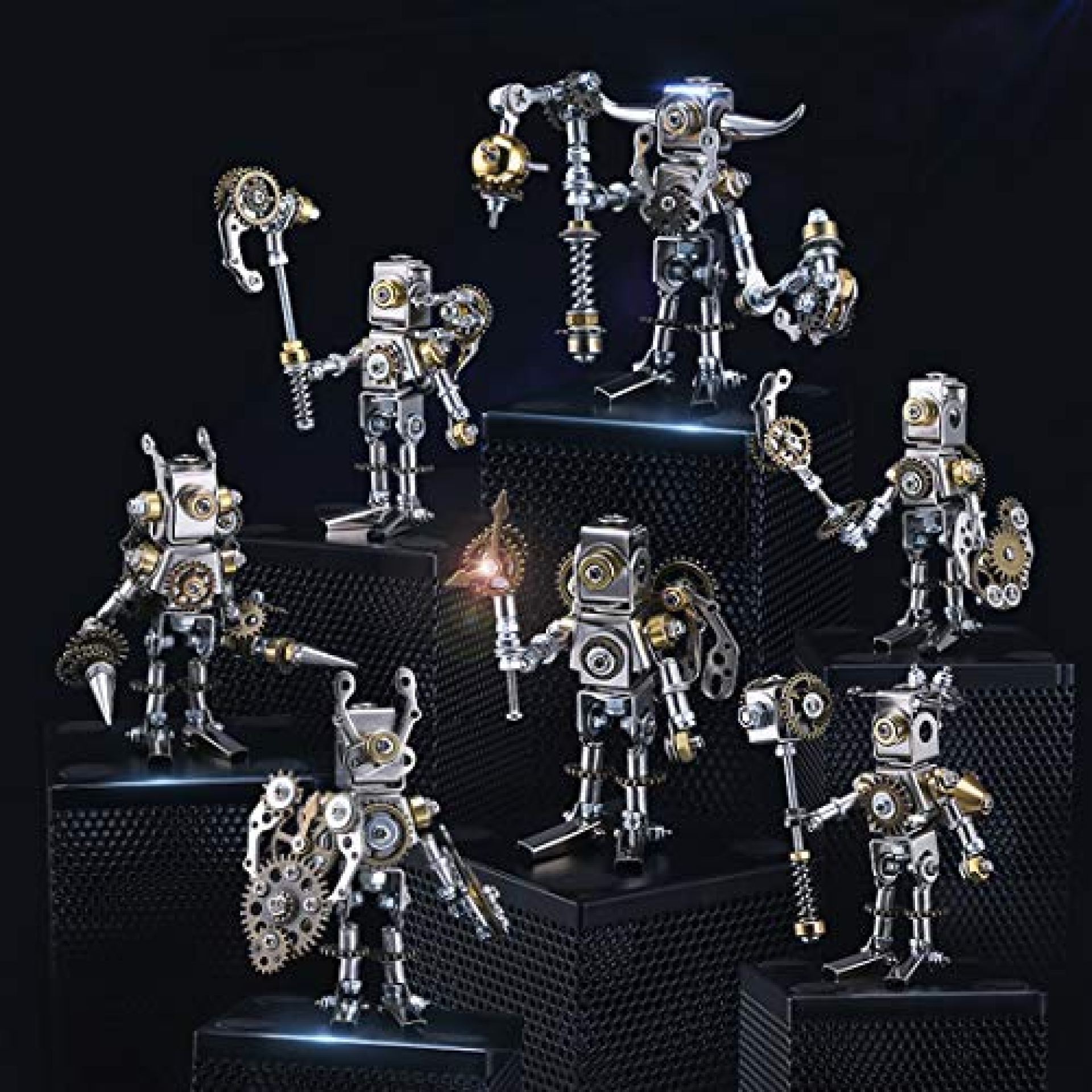 3D Metal Puzzle Model for Kids and Adults, 7 Pcs DIY Assembly Mechanical Saints Figure Warrior Model 3D Metal Puzzle Model for Kids and Adults, 7 Pcs DIY Assembly Mechanical Saints Figure Warrior Model