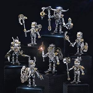 3D Metal Puzzle Model for Kids and Adults, 7 Pcs DIY Assembly Mechanical Saints Figure Warrior Model