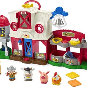 Fisher-Price Little People Toddler Learning Toy Caring for Animals Farm Playset with Smart Stages
