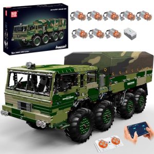 Mould King 20039 Large Heavy Military Off-Road Truck Building Blocks Kit, 4733 + Parts 8 x 8
