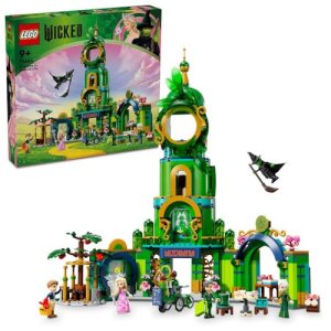 LEGO Wicked Welcome to Emerald City Set, Building Toy with Tower Model and Glinda and Elphaba