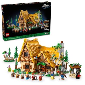 LEGO Disney Snow White and The Seven Dwarfs’ Cottage Building Kit for Adults, Build and Display