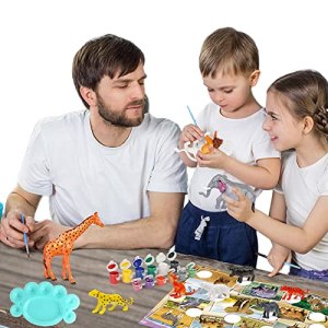 3 Pcs Kids Arts and Crafts Set Painting Kit – Animals Kids Painting Kit – Animals Kids Painting Kit,