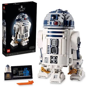LEGO Star Wars R2-D2 75308 Droid Building Set for Adults, Collectible Display Model with Luke