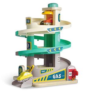 JW-YZWJ Children’s Puzzle Toy 1-3-6 Years Old Boy Rail Car Car Luxury Stereo Multilayer Parking Lot