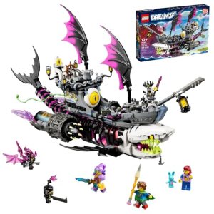 LEGO DREAMZzz Nightmare Shark Ship 71469, Construct The Building Toy Set as a Flying Pirate Ship or