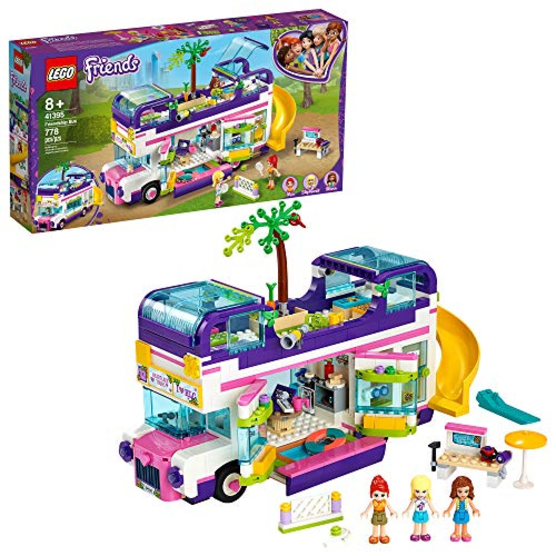 LEGO Friends Friendship Bus 41395 Heartlake City Toy Playset Building Kit Promotes Hours of Creative LEGO Friends Friendship Bus 41395 Heartlake City Toy Playset Building Kit Promotes Hours of Creative