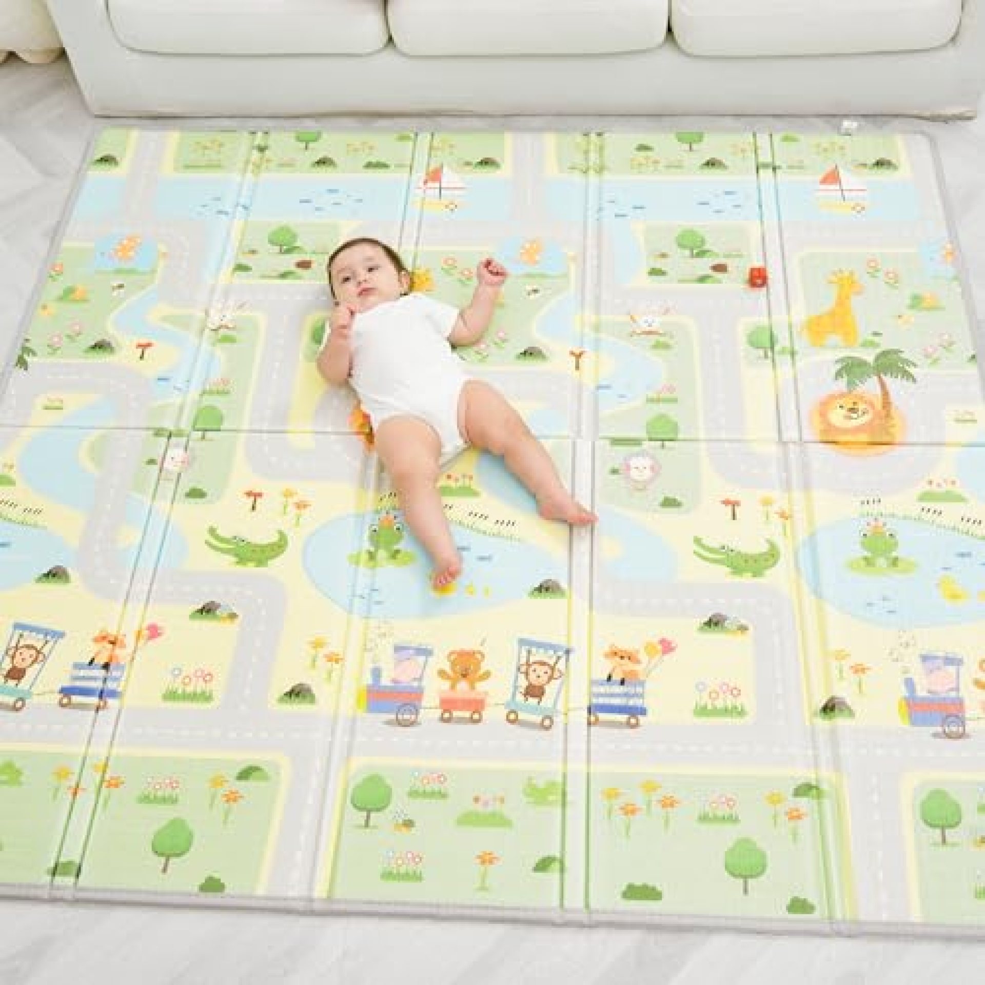 Foldable Padded Baby Mat 150 x 180 x 1 cm – Baby Gym – Baby Play Blanket – Activity Blanket for Foldable Padded Baby Mat 150 x 180 x 1 cm – Baby Gym – Baby Play Blanket – Activity Blanket for