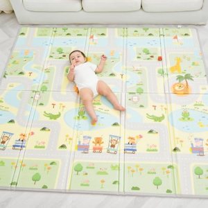 Foldable Padded Baby Mat 150 x 180 x 1 cm – Baby Gym – Baby Play Blanket – Activity Blanket for
