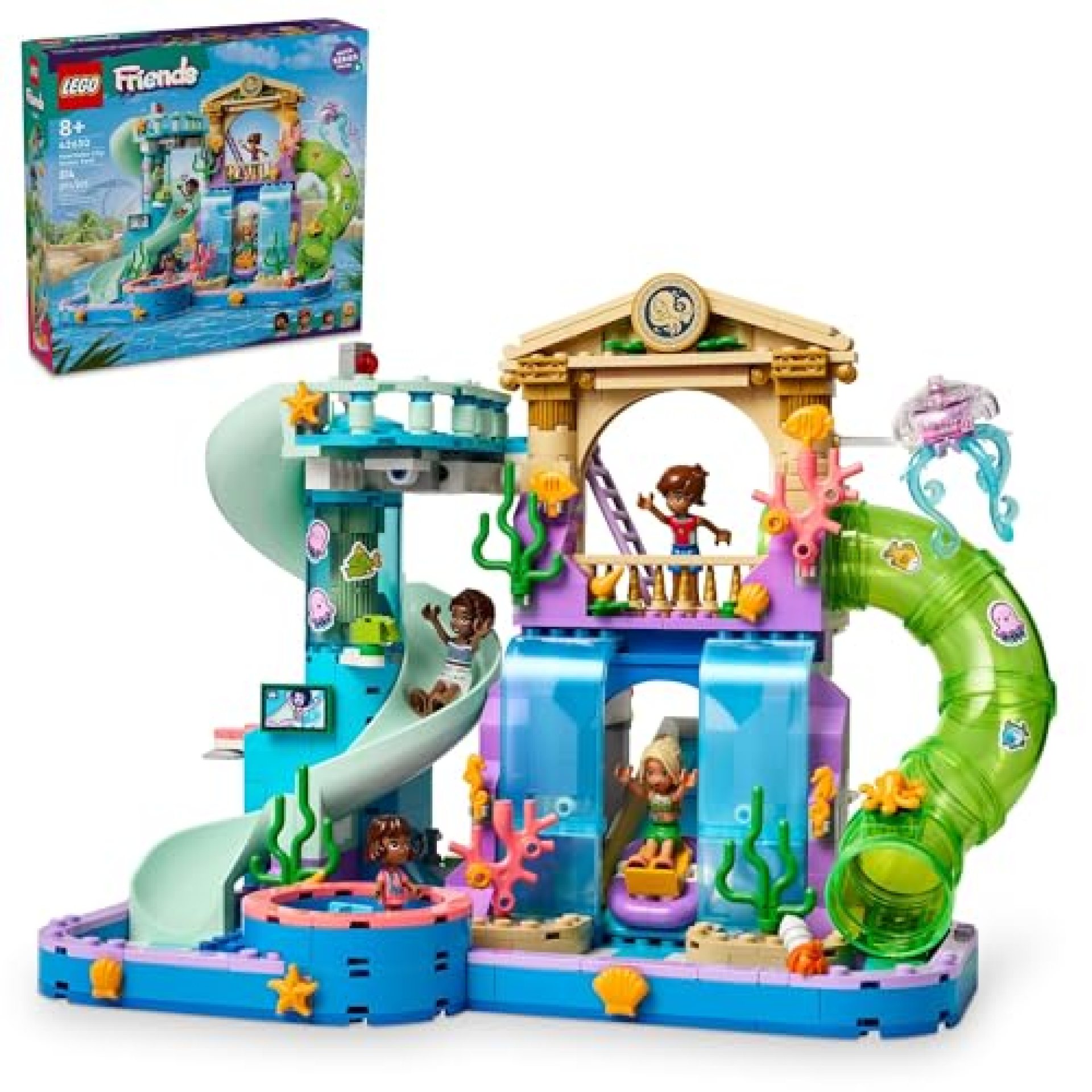 LEGO Friends Heartlake City Water Park Summer Toy Building Set for Kids, Creative Play for Girls and LEGO Friends Heartlake City Water Park Summer Toy Building Set for Kids, Creative Play for Girls and