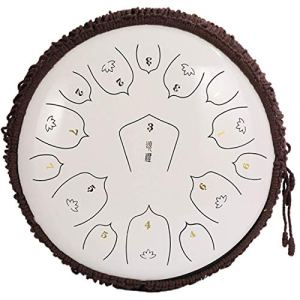Lotus Handpan Drum Easy to Learn | Titanium Steel Alloy Drum | 15 Tune 14 Inch Steel Tongue Drum