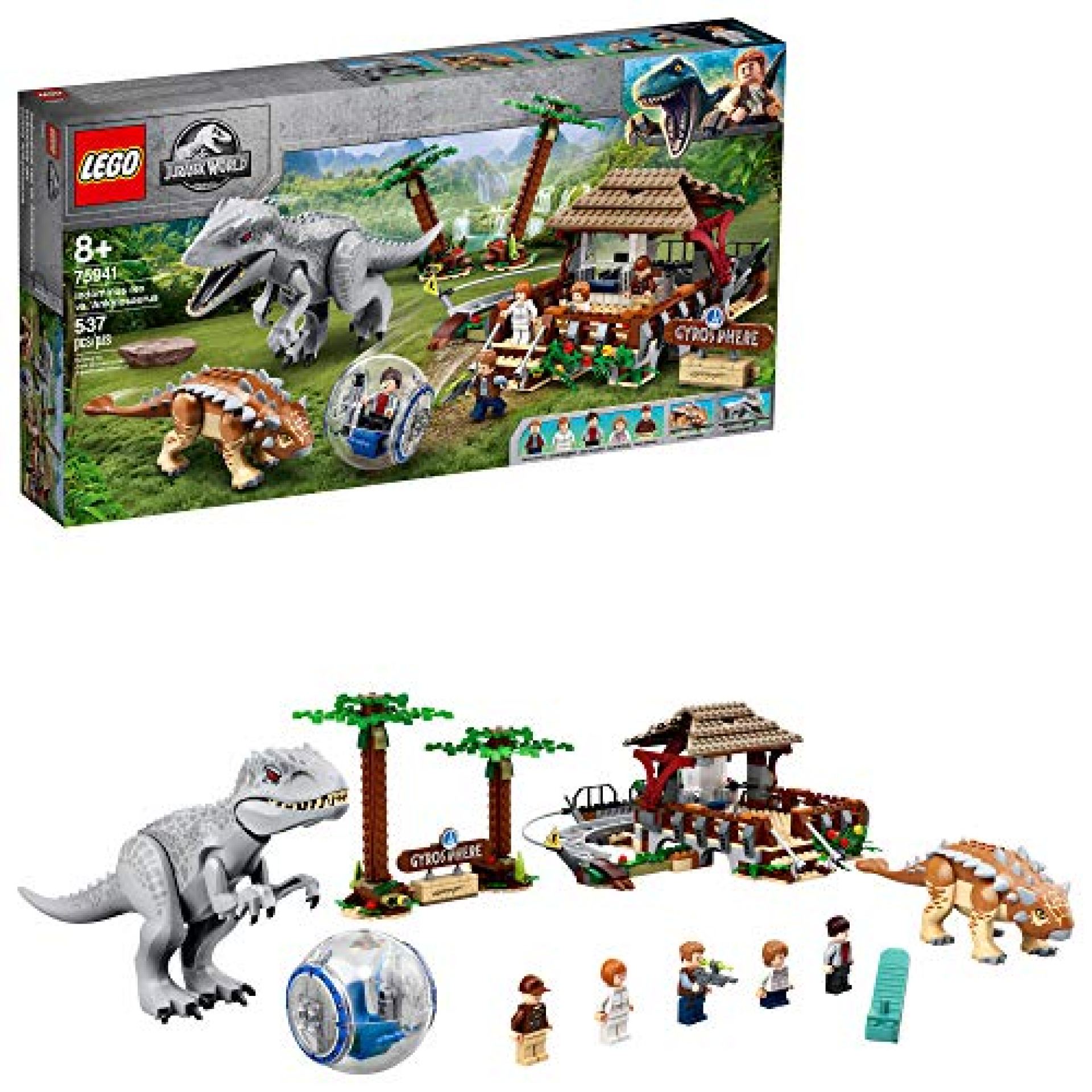 LEGO Jurassic World Indominus rex vs. Ankylosaurus 75941 Awesome Dinosaur Building Toy for Kids, LEGO Jurassic World Indominus rex vs. Ankylosaurus 75941 Awesome Dinosaur Building Toy for Kids,