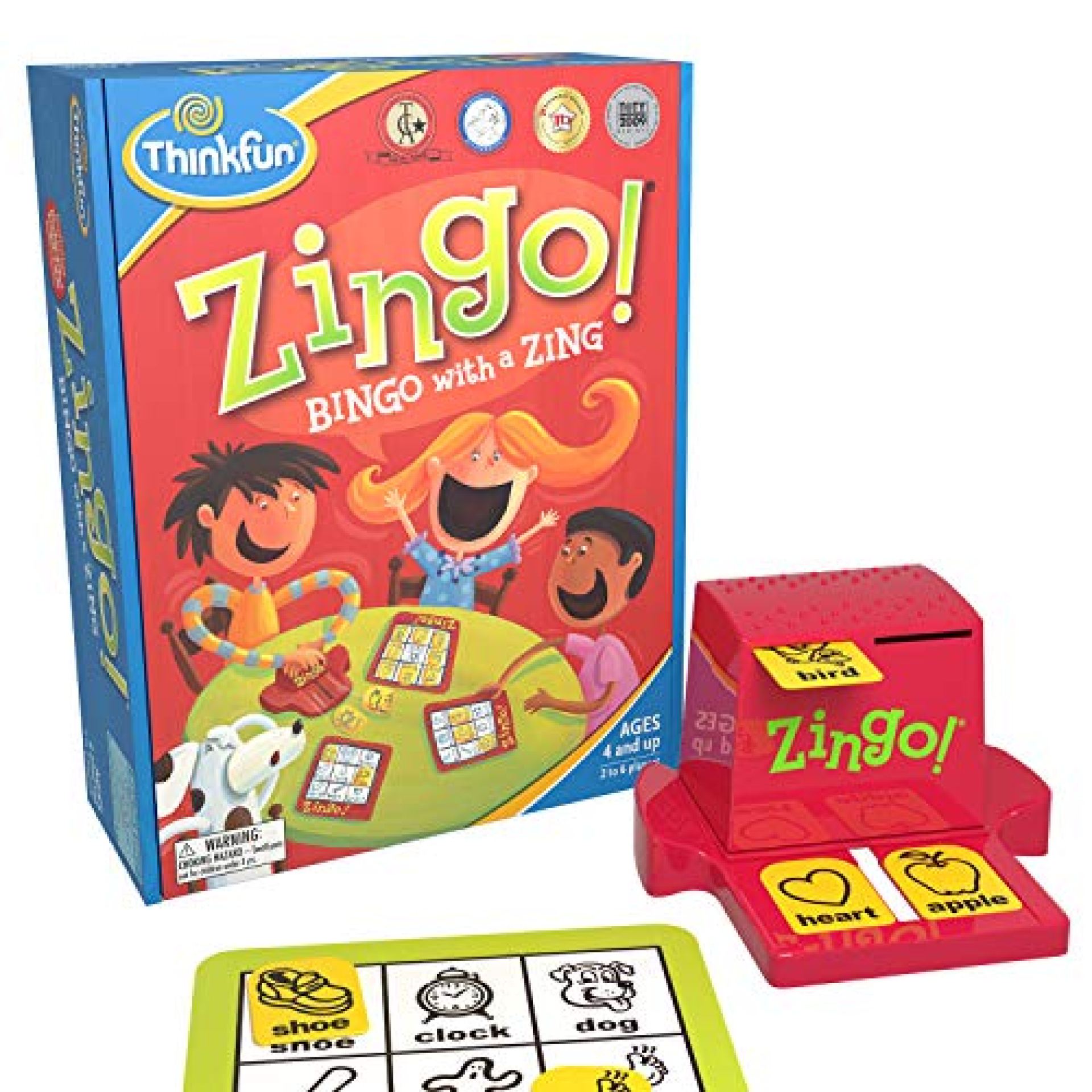 ThinkFun Zingo Bingo Award Winning Preschool Game for Pre-Readers and Early Readers Age 4 and Up – ThinkFun Zingo Bingo Award Winning Preschool Game for Pre-Readers and Early Readers Age 4 and Up –