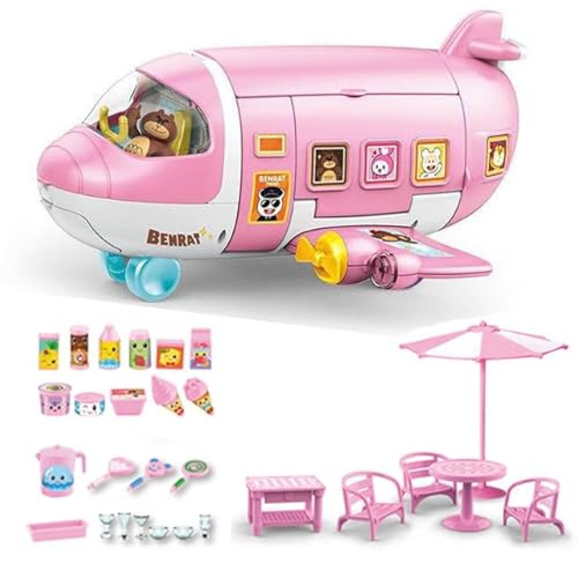 ТоуAE – Forest Animals 1/12 Luxury Airplane Set Simulation Play House Ice Cream Miniature Furniture ТоуAE – Forest Animals 1/12 Luxury Airplane Set Simulation Play House Ice Cream Miniature Furniture