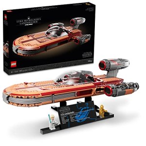 LEGO Star Wars Luke Skywalker’s Landspeeder 75341 Collectible Building Display Set for Adult Fans of