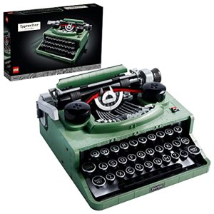 LEGO Ideas Typewriter Crafts for Adults, Retro Model to Collect and Decorate Creative Hobbies Unique