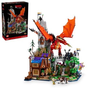 LEGO Ideas Dungeons & Dragons: Red Dragon’s Tale Figure Building Set, Model Kit for Adults to Build,