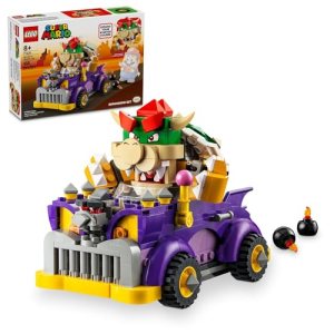 LEGO Super Mario Bowser’s Muscle Car Expansion Set, Collectible Bowser Toy for Kids, Gift for Boys,