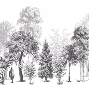 mural 3d wallpaper Vintage & Trees W300 X H210 CM Wall Decor Home Craft Wall Decal Wall Non-Woven