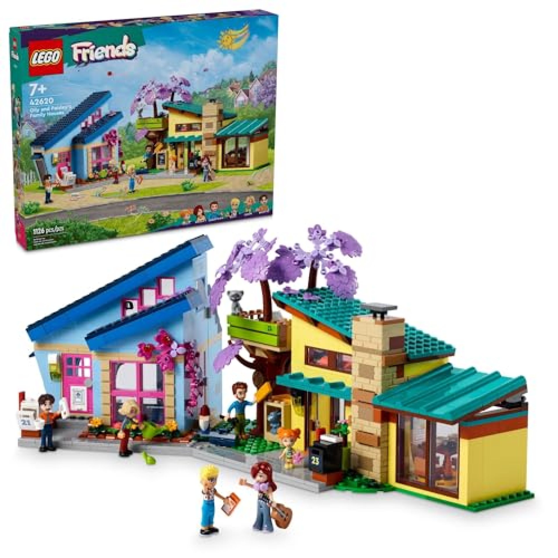 LEGO Friends Olly and Paisley’s Family Houses Toy for Kids with 5 Mini-Doll Figures for Creative LEGO Friends Olly and Paisley’s Family Houses Toy for Kids with 5 Mini-Doll Figures for Creative
