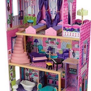 KidKraft My Dream Mansion Wooden Dolls House with Furniture and Accessories Included, 3 Storey Play